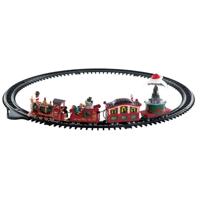 lemax-north-pole-railway-train-de-no-l-motoris-boule-neige image 1