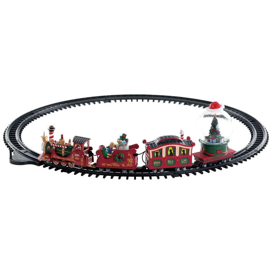 lemax-north-pole-railway-train-de-no-l-motoris-boule-neige image 1