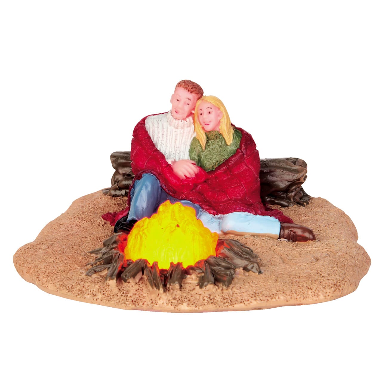 lemax-romantic-campfire-sc-ne-feu-de-camp-romantique-miniature image 1