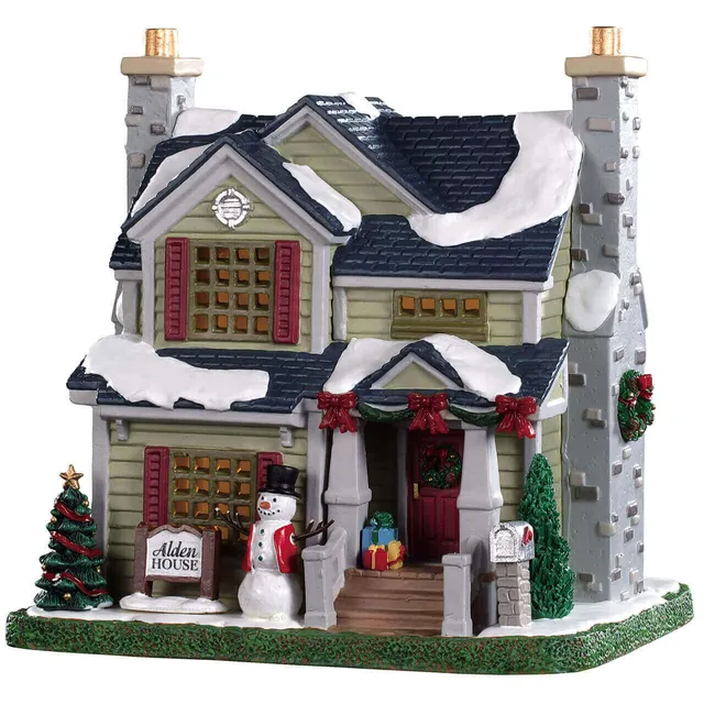 lemax-alden-house-maison-de-village-de-no-l-lumineuse-miniature image 1