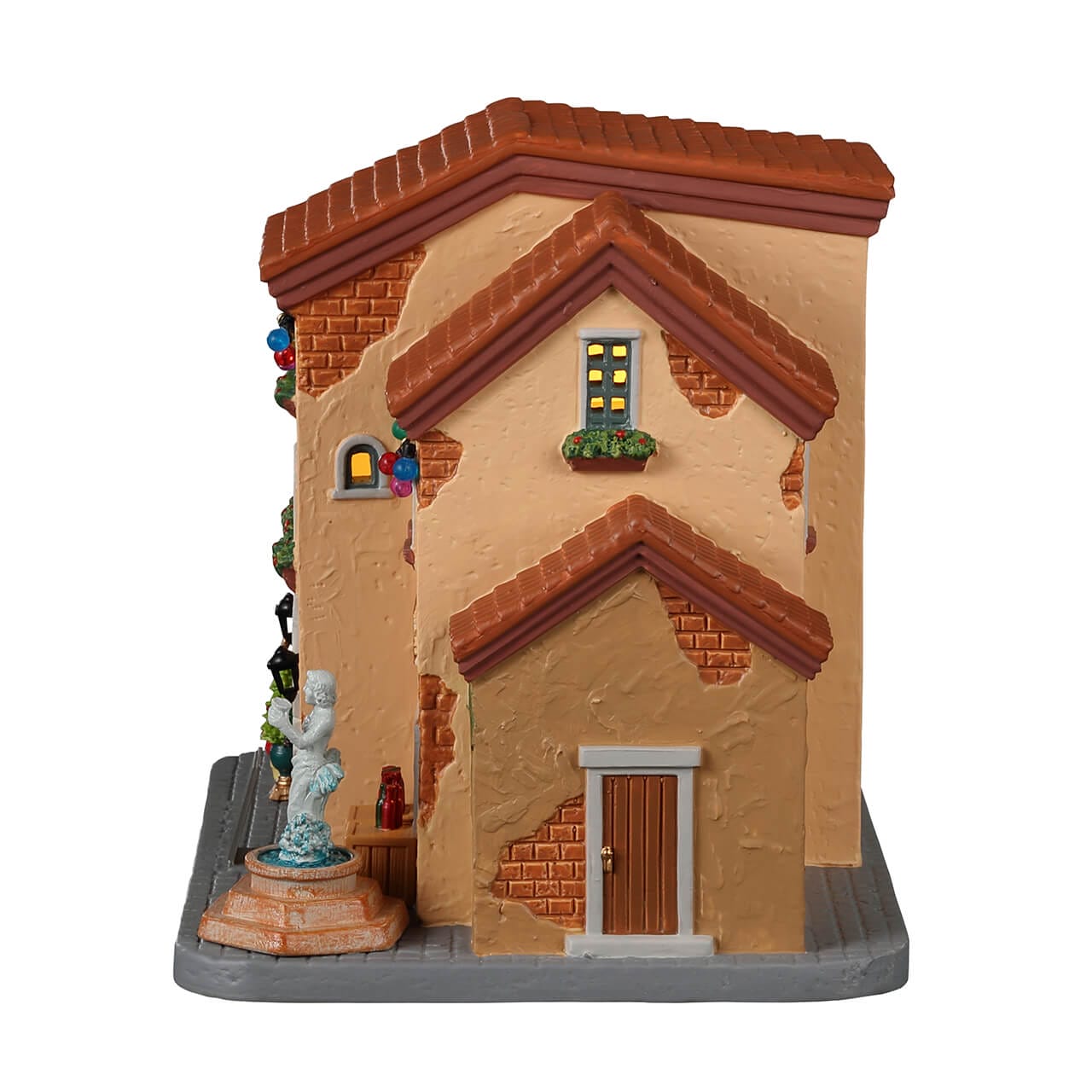 lemax-caddington-village-the-wine-merchant-maison-miniature-lumineuse image 3