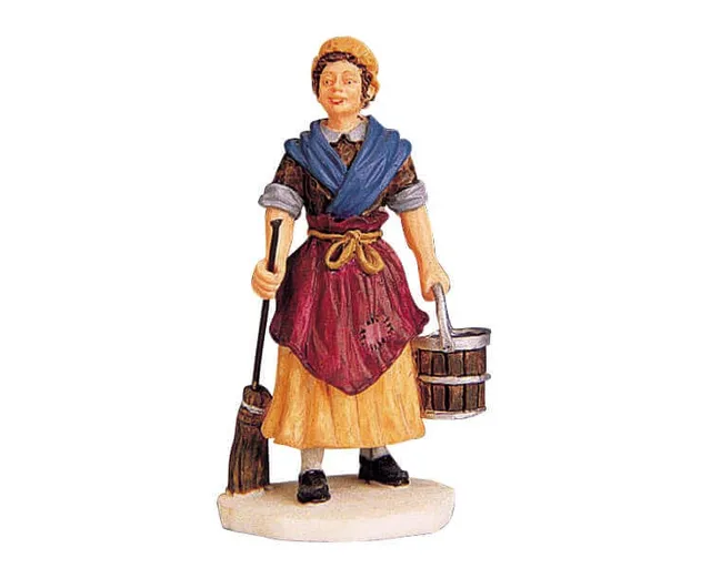 lemax-scrub-woman-figurine-femme-de-m-nage-village-miniature image 1