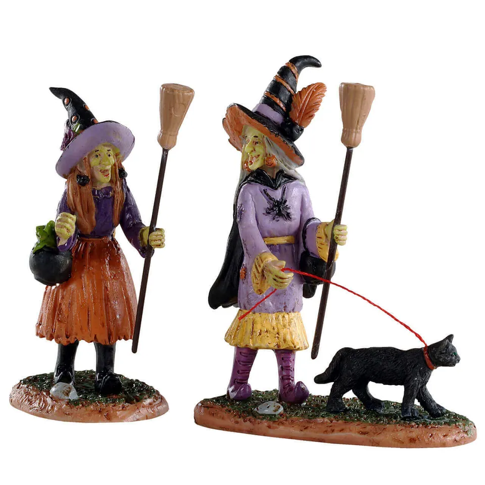 lemax-witches-night-out-figurine-sorci-res-halloween-spooky-town image 1