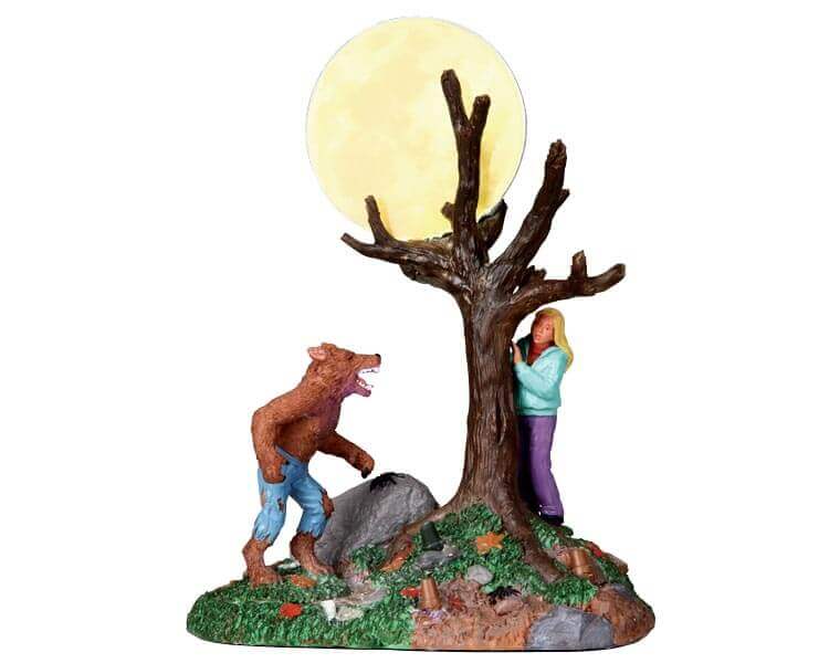 lemax-wolfman-full-moon-figurine-loup-garou-spooky-town image 1