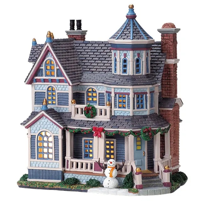 lemax-parker-house-maison-de-village-miniature-lumineuse image 1