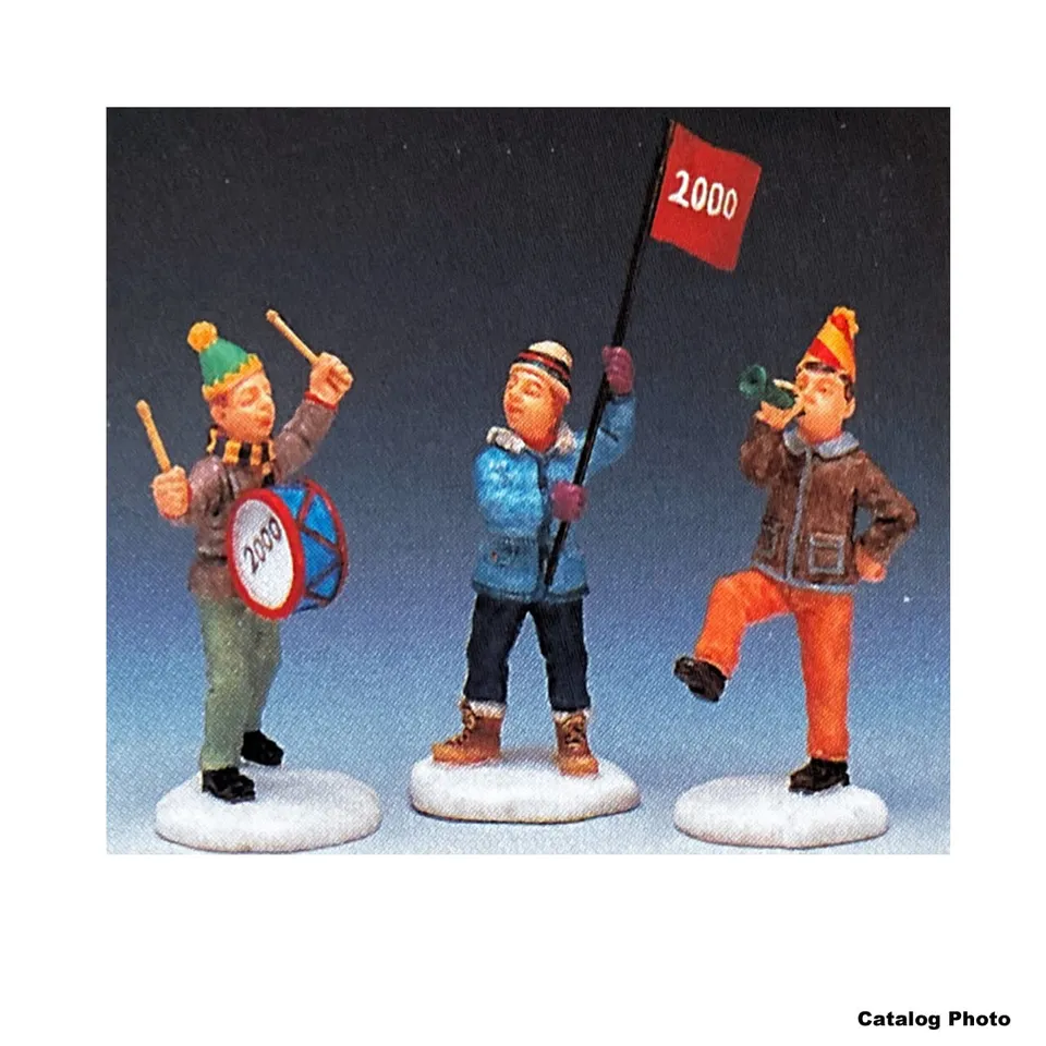 lemax-ringing-in-the-new-millennium-set-of-3-figurines-miniatures image 1