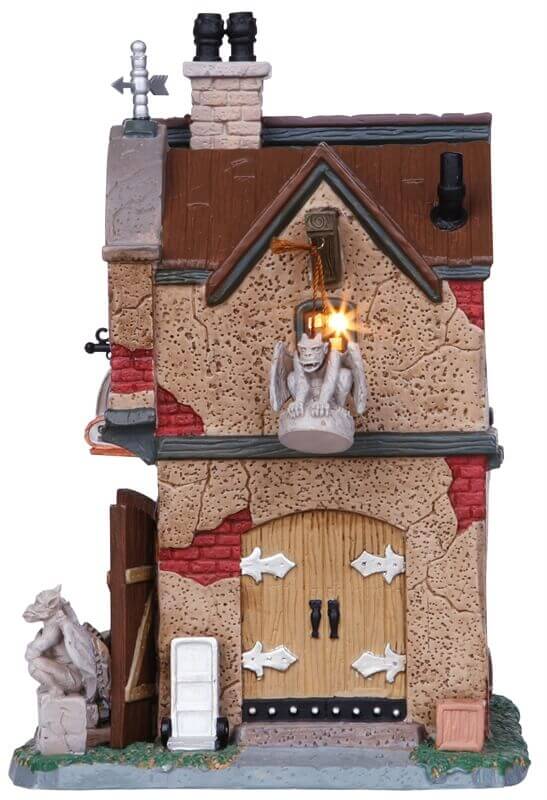lemax-gargoyle-sculptor-s-studio-b-timent-spooky-town-lumineux image 2