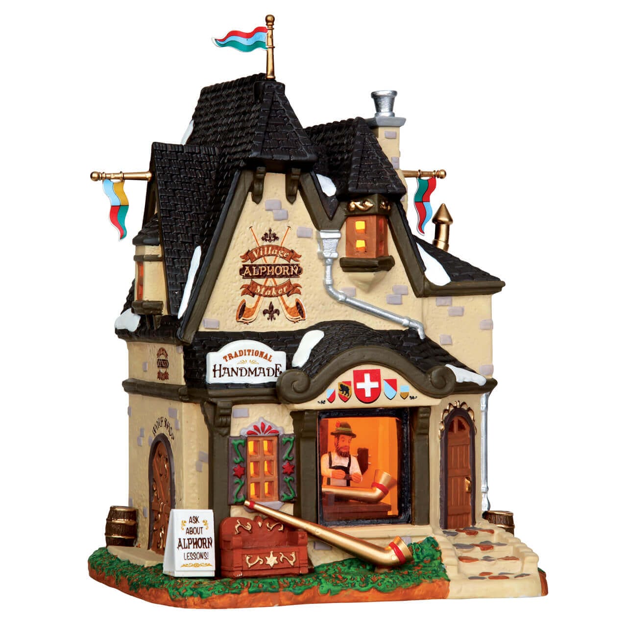 lemax-village-alphorn-maker-figurine-village-de-no-l image 1