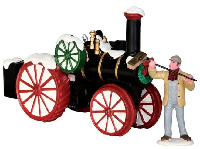 lemax-snowy-steam-tractor-v-hicule-miniature-hivernal image 1