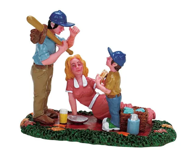 lemax-afternoon-picnic-figurine-pique-nique-miniature image 1