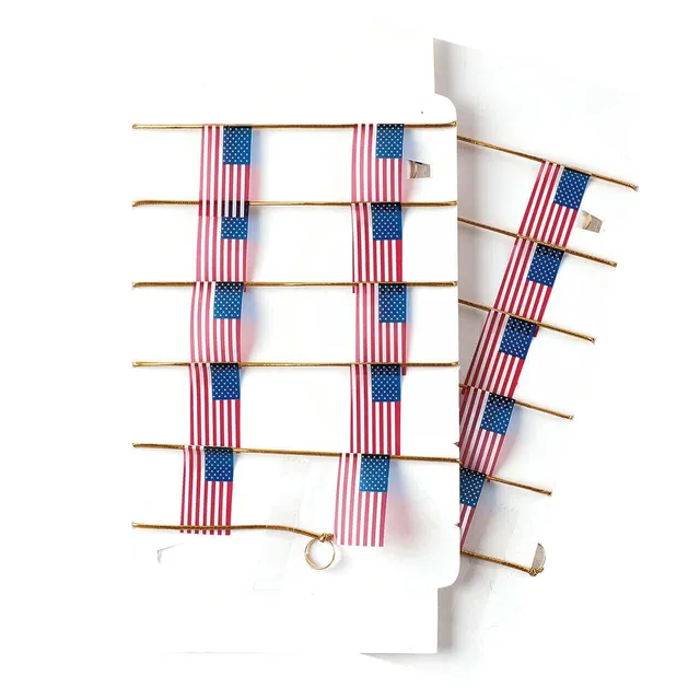 lemax-american-flag-string-decor-guirlande-fanions-drapeaux-miniatures image 1