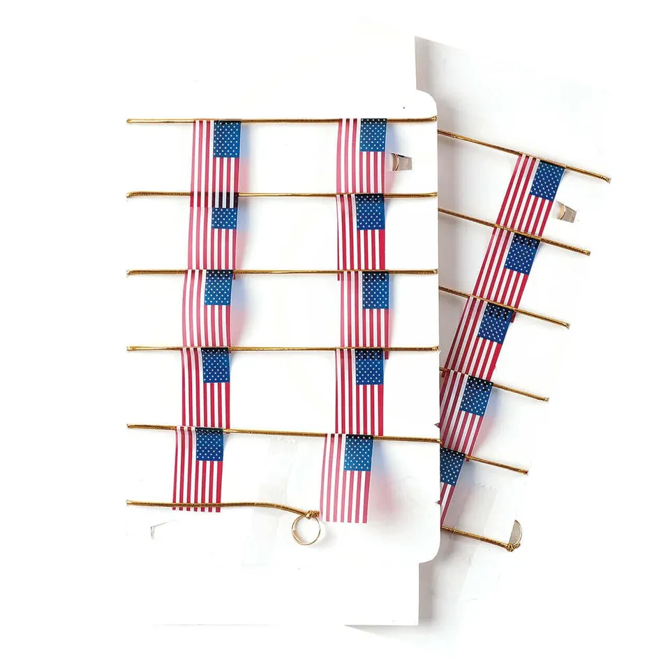 lemax-american-flag-string-decor-guirlande-fanions-drapeaux-miniatures image 1