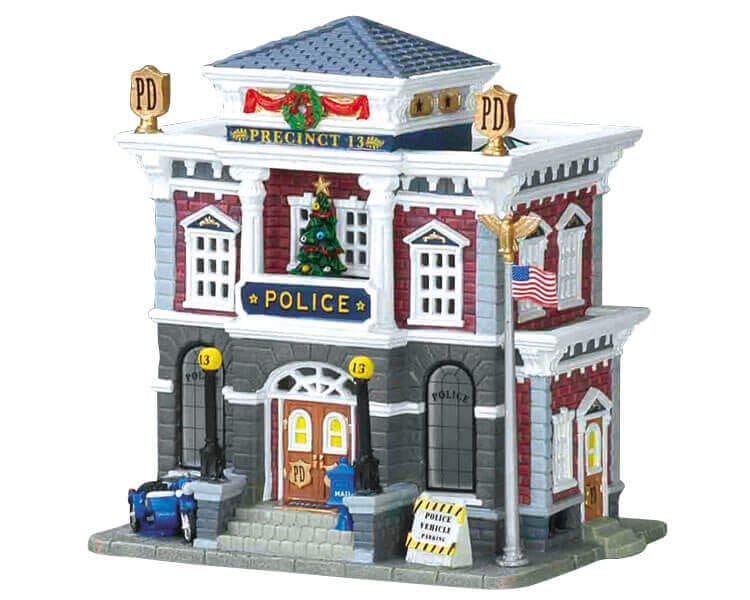 lemax-police-precinct-13-b-timent-lumineux-village-de-no-l image 1