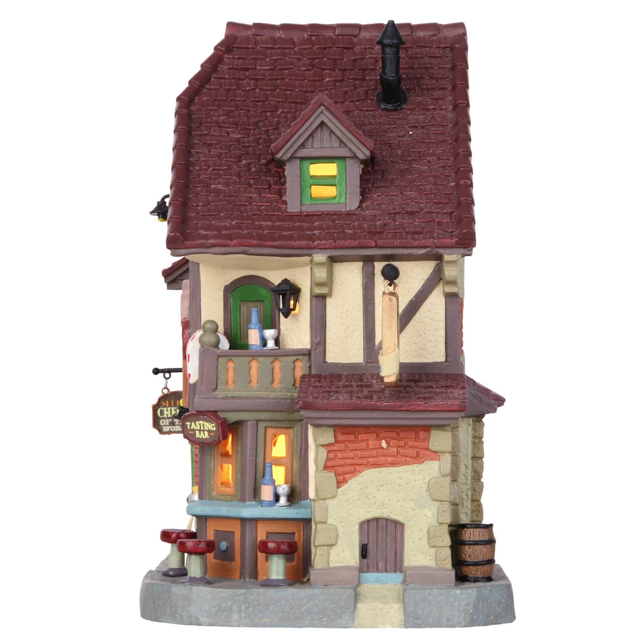 lemax-valley-winery-cheese-shop-maison-miniature-lumineuse-fromagerie image 2