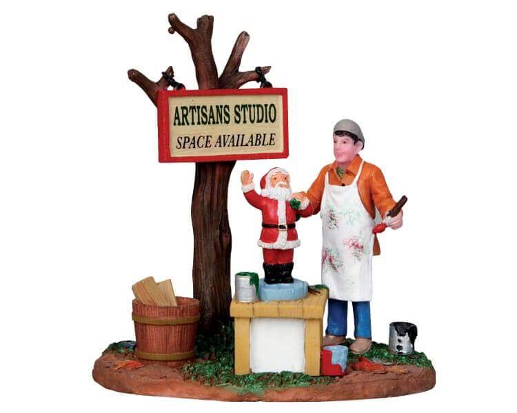 lemax-painting-wooden-santas-figurine-miniature-atelier-p-re-no-l image 1