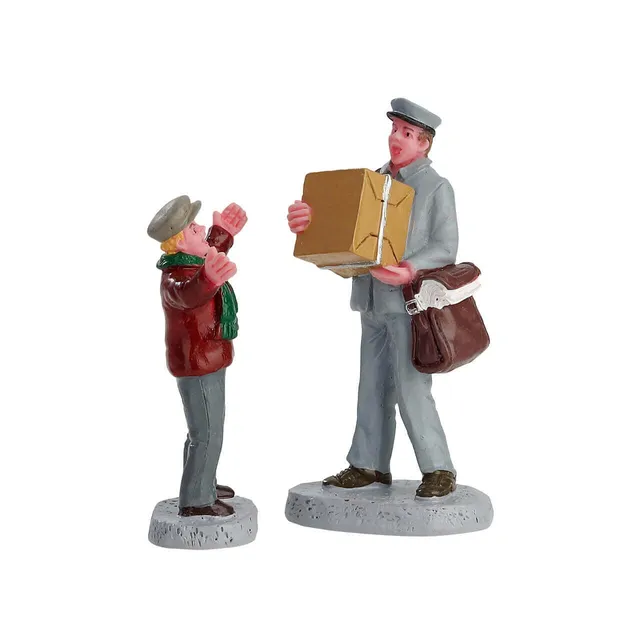 lemax-daytime-delivery-set-of-2-figurines-livreurs-village-de-no-l image 1