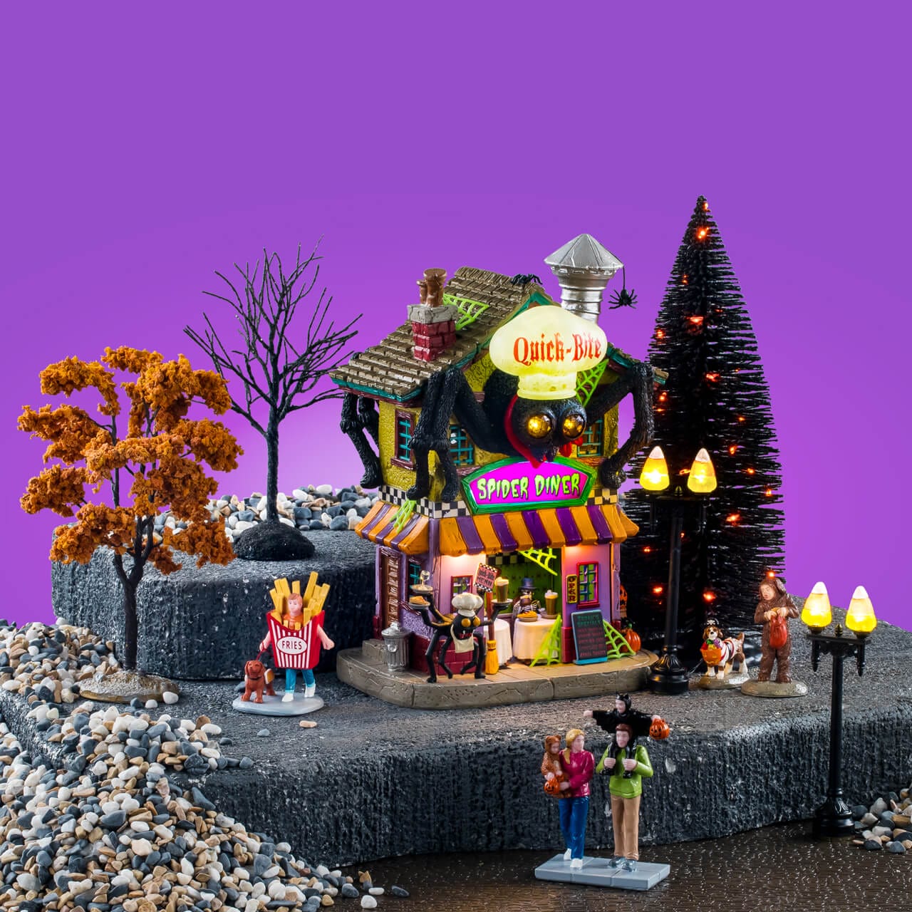 lemax-quick-bite-spider-diner-set-diner-araign-e-spooky-town image 1