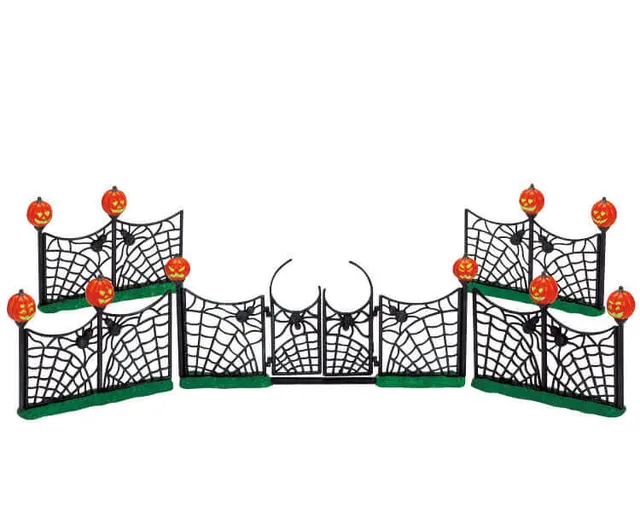lemax-spiderweb-fence-cl-ture-toile-d-araign-e-halloween image 1