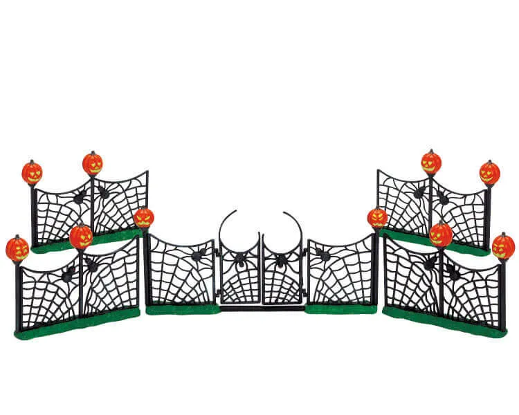 lemax-spiderweb-fence-cl-ture-toile-d-araign-e-halloween image 1
