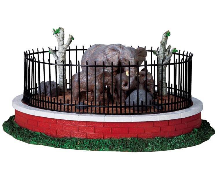 lemax-mom-baby-elephants-figurine-village-miniature image 2