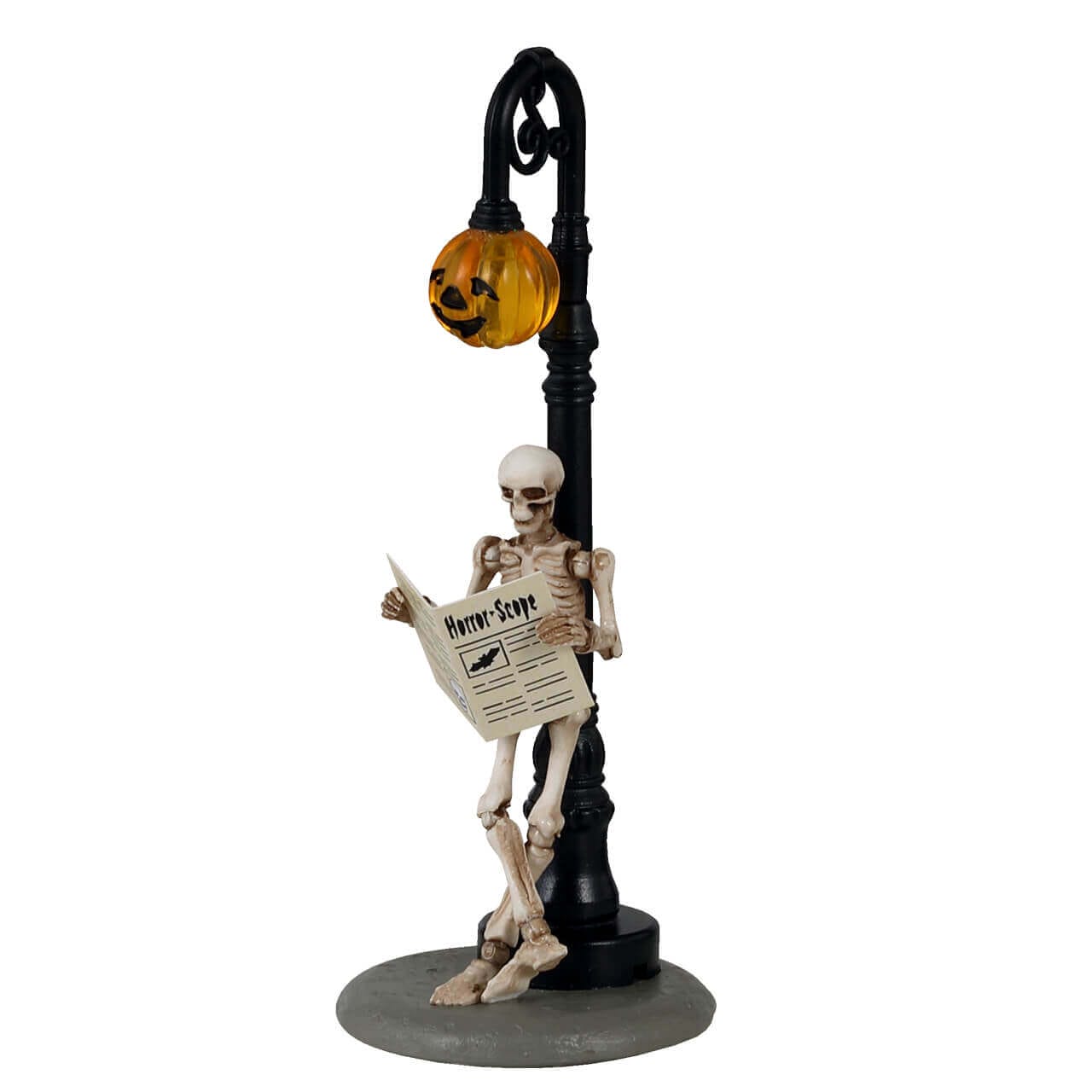 lemax-checking-his-horrorscope-figurine-squelette-halloween-spooky-town image 1