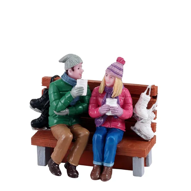 lemax-hot-cocoa-drinkers-figurines-miniatures-chocolat-chaud-caddington image 1