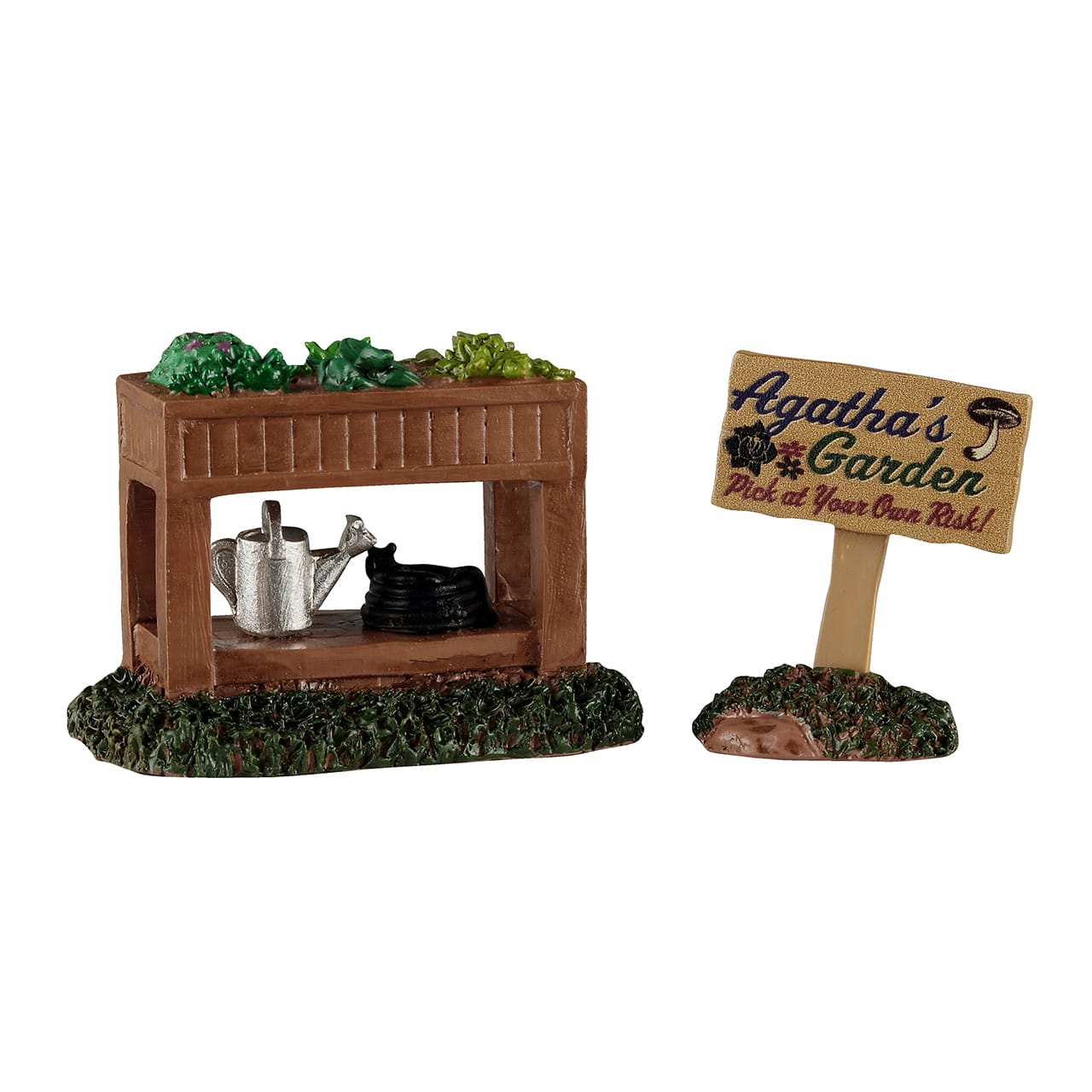 lemax-agatha-s-garden-stand-de-jardin-miniature-spooky-town image 2