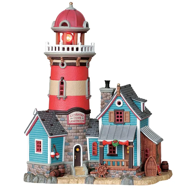 lemax-coventry-cove-lighthouse-phare-miniature-lumineux-pour-village-de-no-l image 1