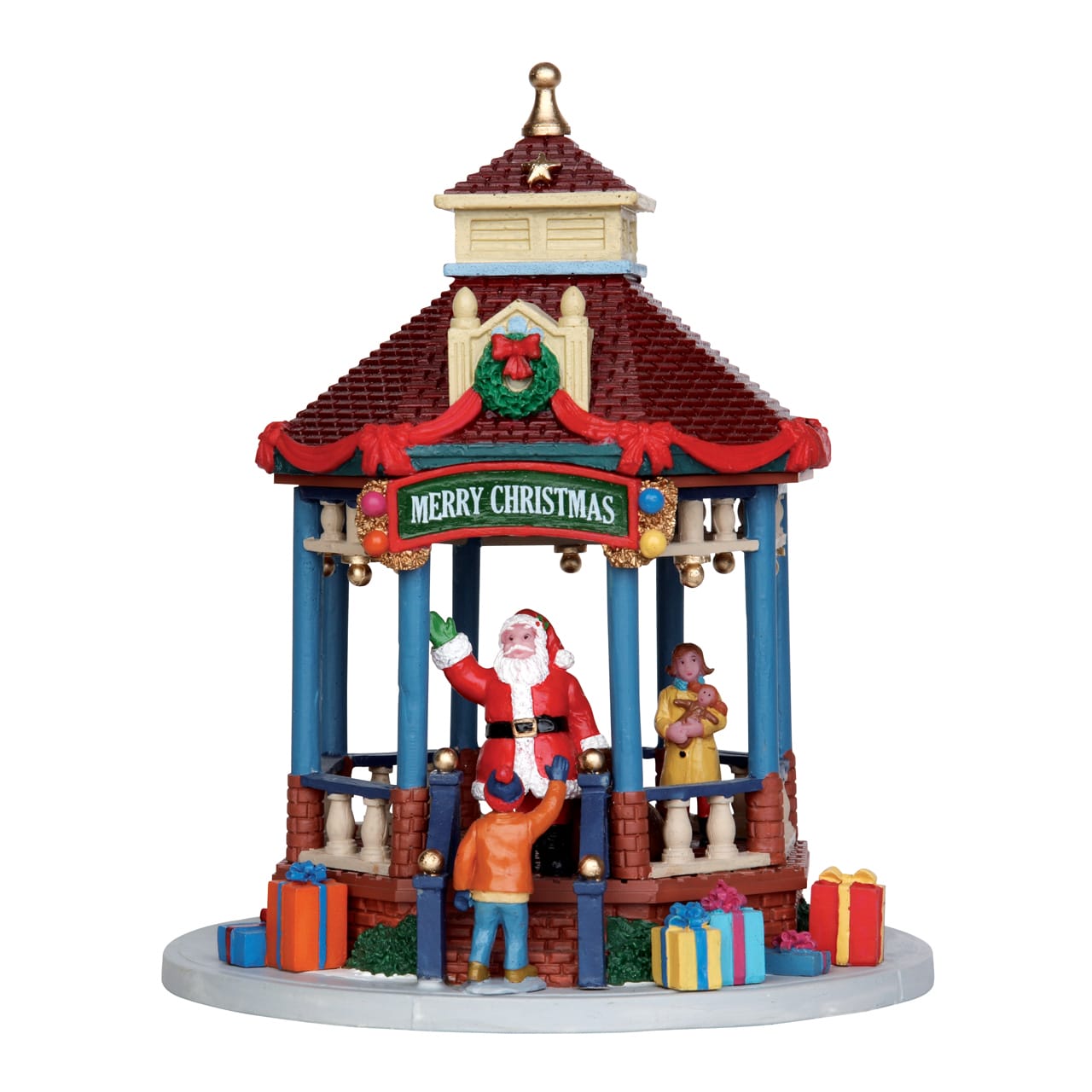 lemax-holly-grove-gazebo-kiosque-lumineux-village-de-no-l image 1