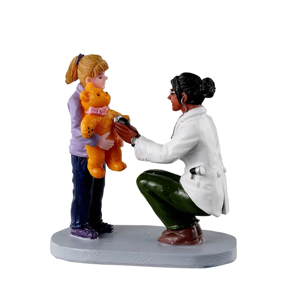 lemax-teddy-bear-checkup-figurine-docteur-miniature image 1