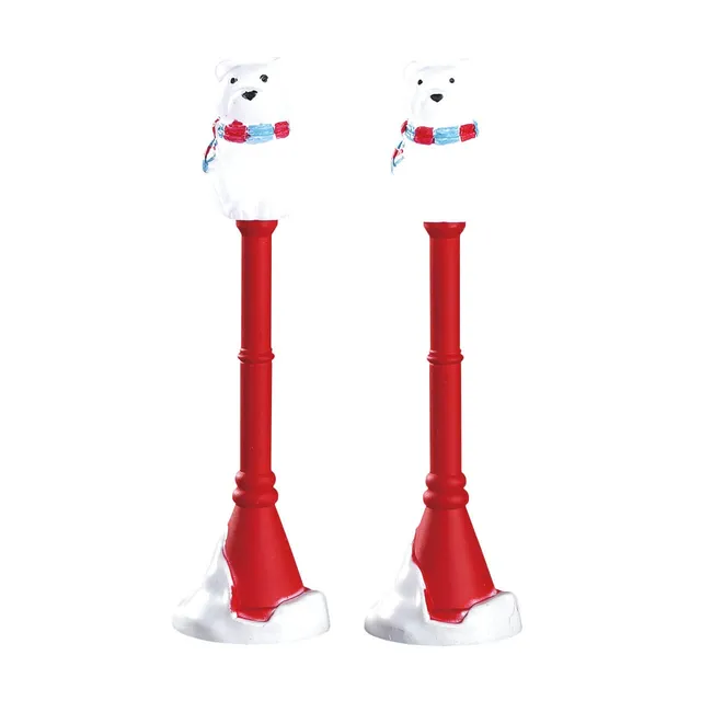 lemax-polar-bear-street-lamp-lampadaire-ours-polaire-miniature image 1