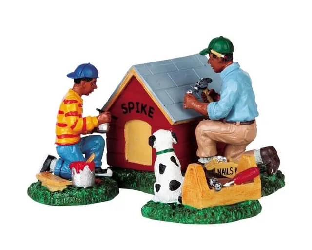 lemax-spike-gets-a-new-home-figurine-village-de-no-l image 1