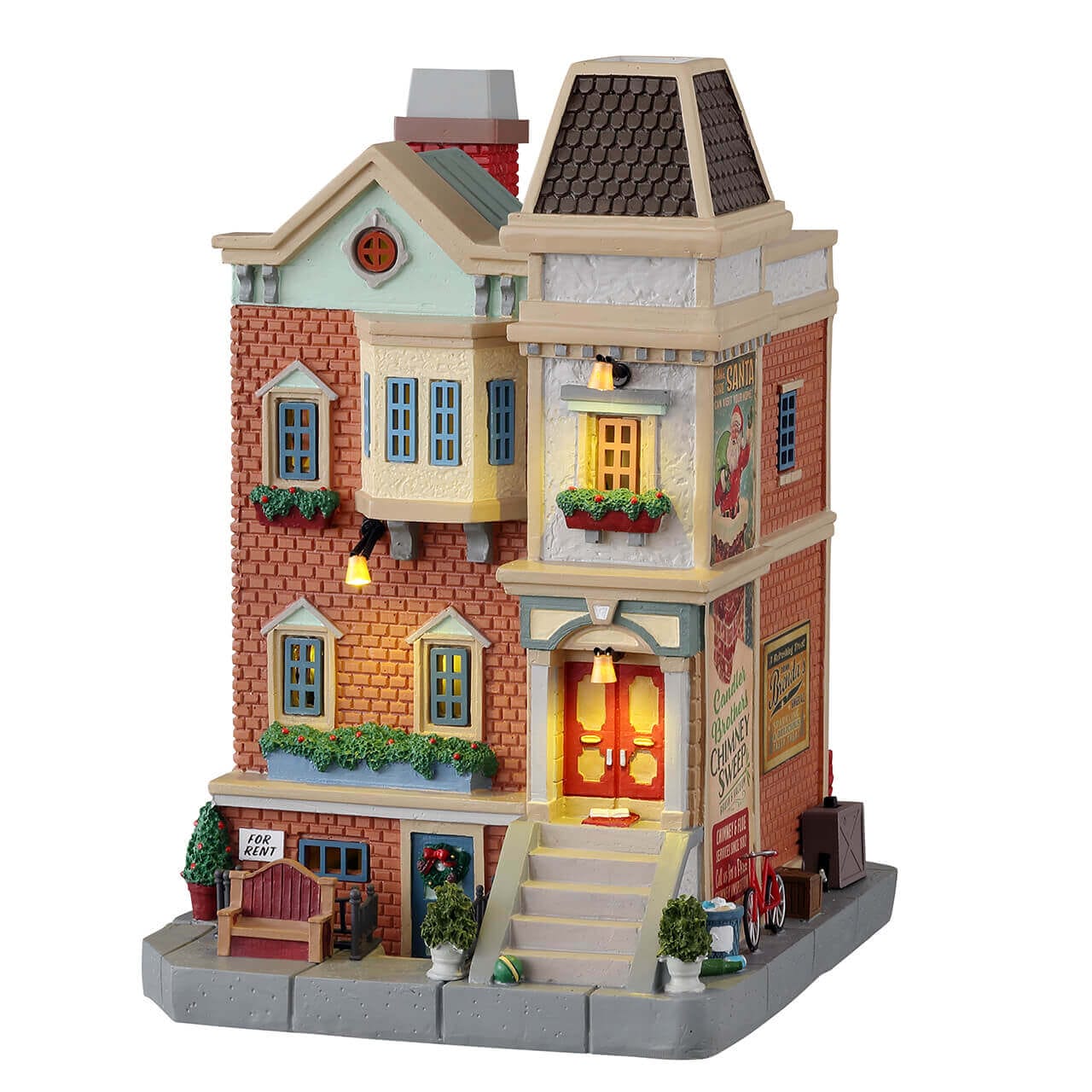 lemax-caddington-village-wester-st-row-house-maison-miniature image 1