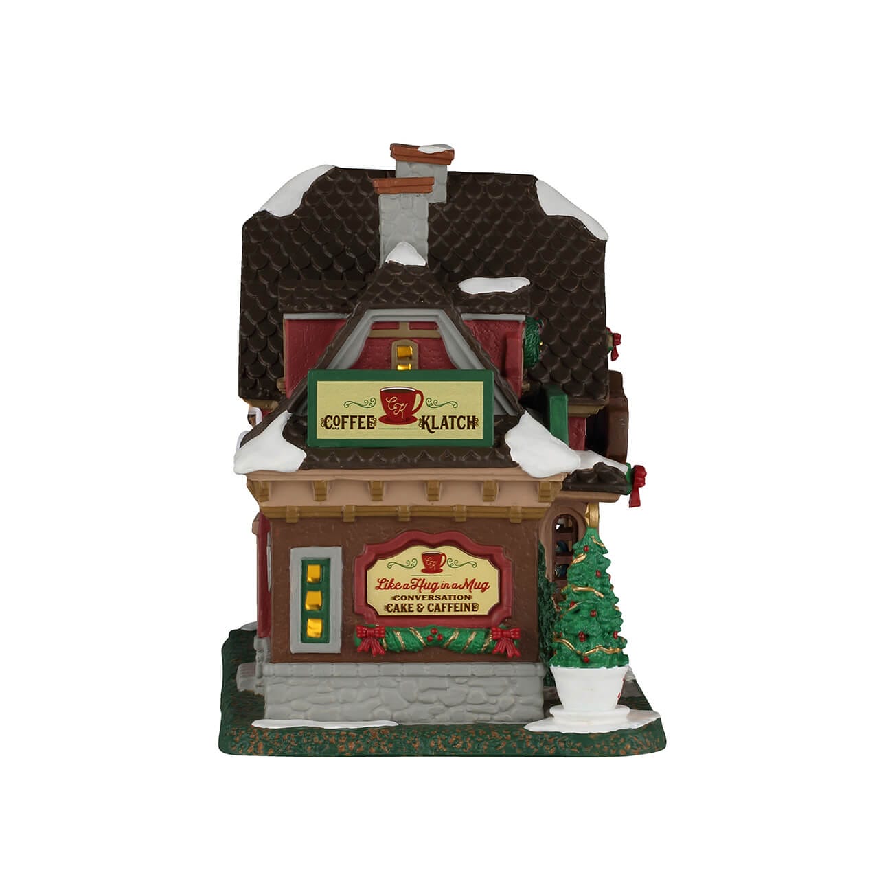 lemax-coffee-klatch-maison-de-village-miniature-lumineuse-caddington image 2
