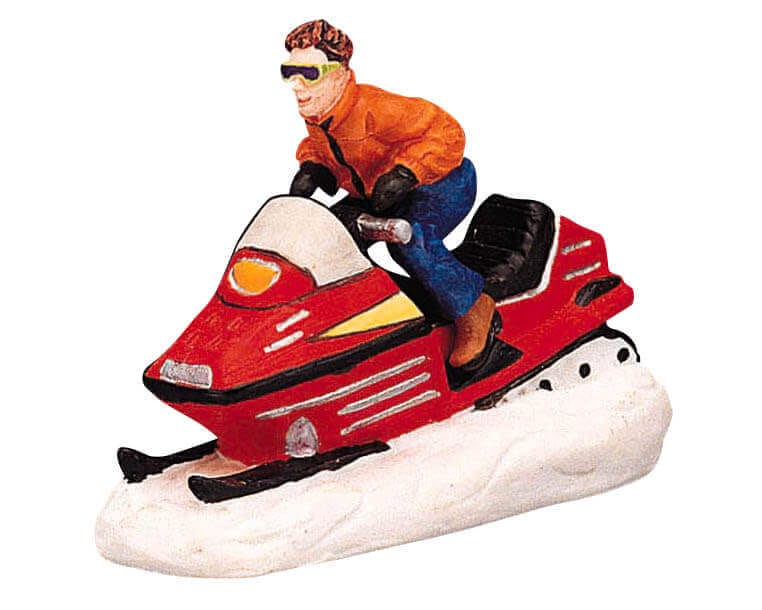 lemax-fun-on-ski-mobile-figurine-miniature-ski-village-no-l image 1