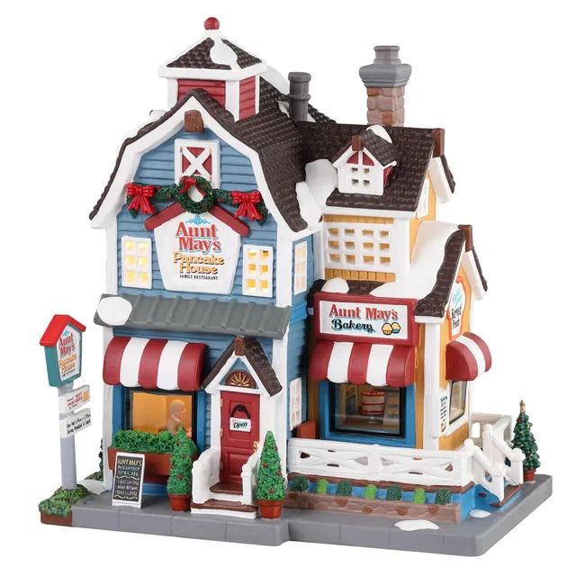 lemax-aunt-may-s-pancake-house-restaurant-miniature-harvest-crossing image 1