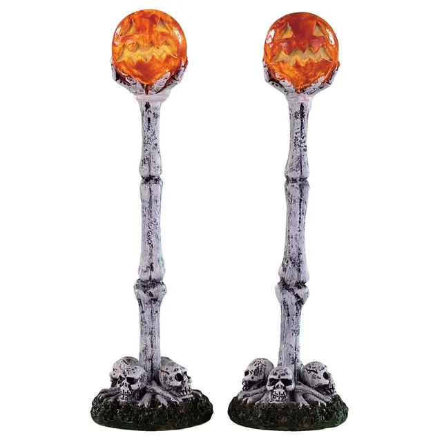 lemax-lighted-lantern-bone-post-lampadaire-os-lumineux-cr-nes image 1