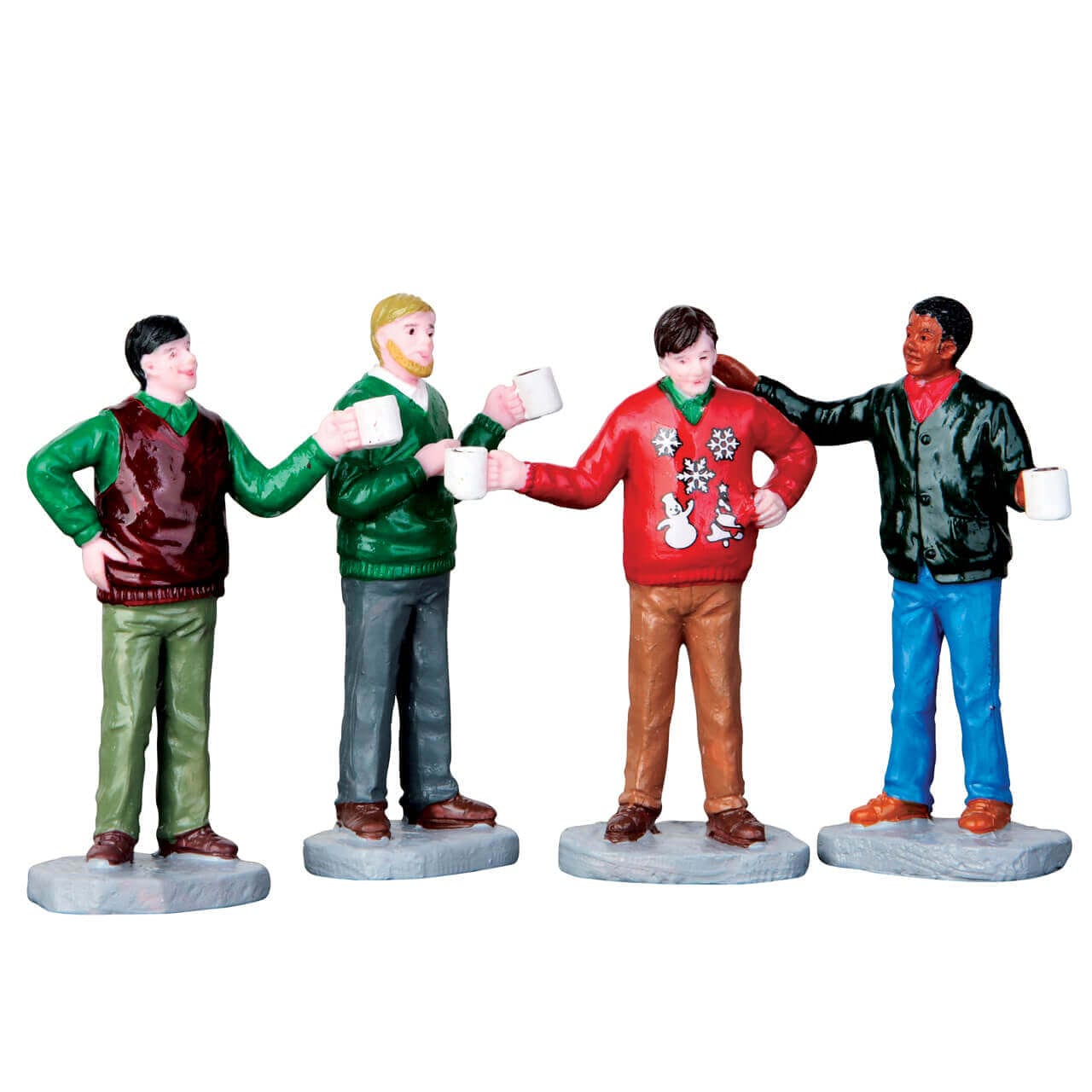 lemax-ugly-christmas-sweater-set-of-4-figurines-de-no-l image 1