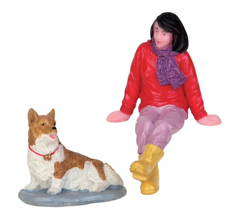 lemax-a-short-break-set-de-2-figurines-assises-village-de-no-l image 1