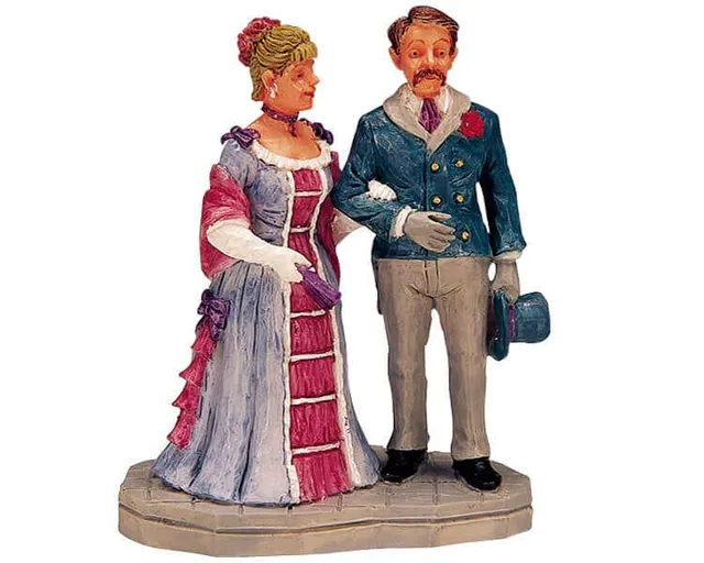 lemax-ballroom-couple-figurine-couple-de-danse-village-de-no-l image 1
