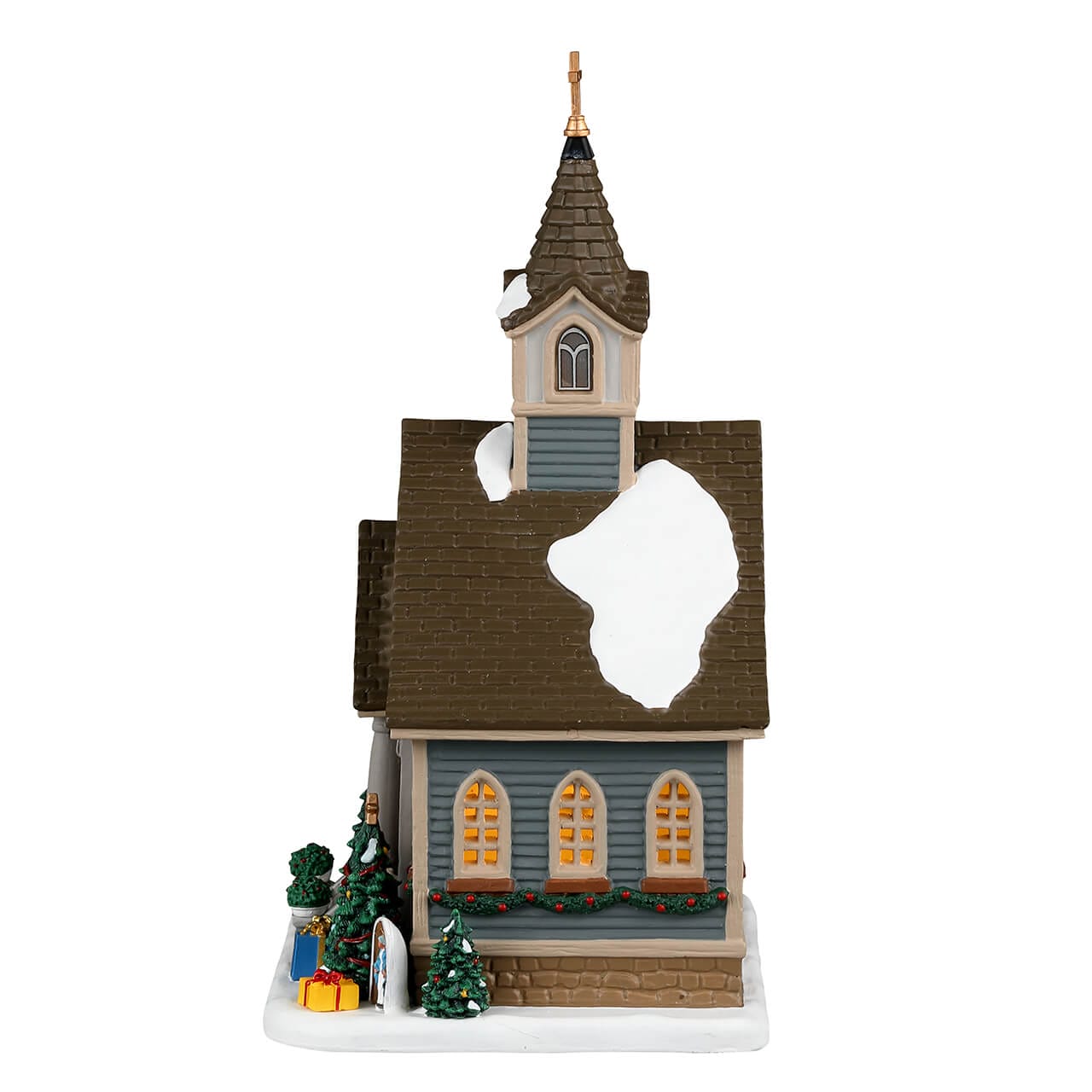 lemax-small-town-church-glise-lumineuse-caddington image 3