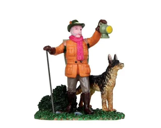 lemax-manly-mountaineers-figurines-randonneurs-pour-village-miniature image 1