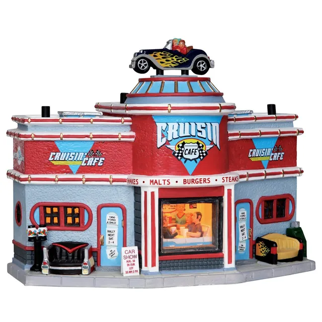 lemax-cruisin-cafe-b-timent-lumineux-village-miniature image 1