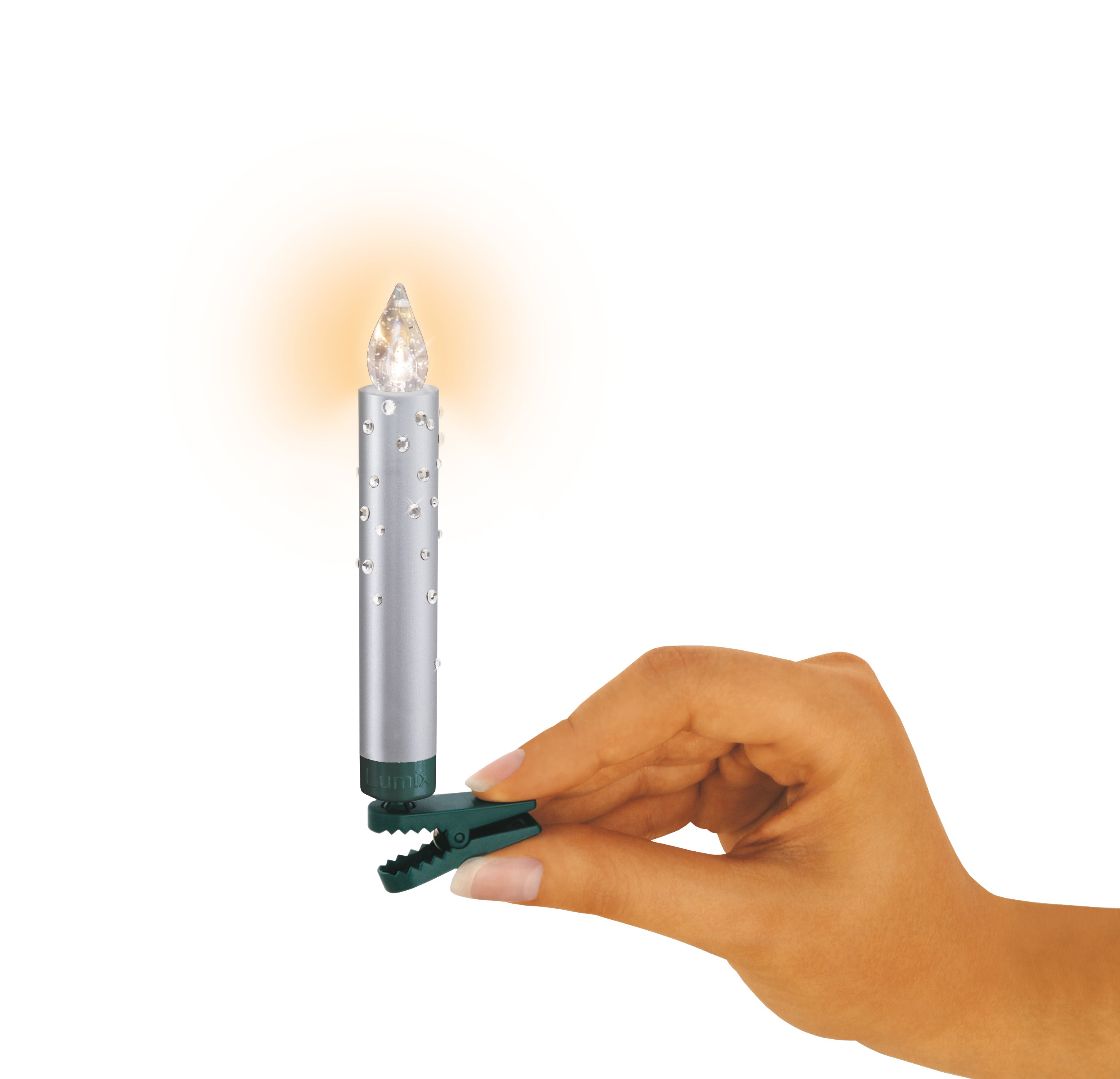 krinner-lumix-deluxe-crystal-argent-radio-extension-5-bougies-led image 2