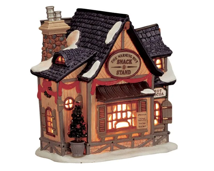 lemax-the-warming-hut-chalet-refuge-lumineux-village-de-no-l image 1