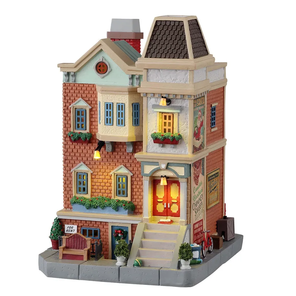 lemax-caddington-village-wester-st-row-house-maison-miniature image 1