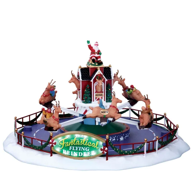 lemax-reindeer-on-holiday-man-ge-anim-lumineux-avec-rennes image 1