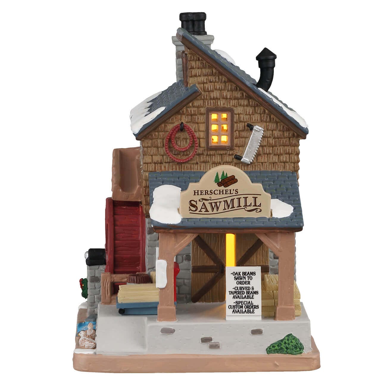 lemax-herschel-s-sawmill-scierie-miniature-lumineuse image 3