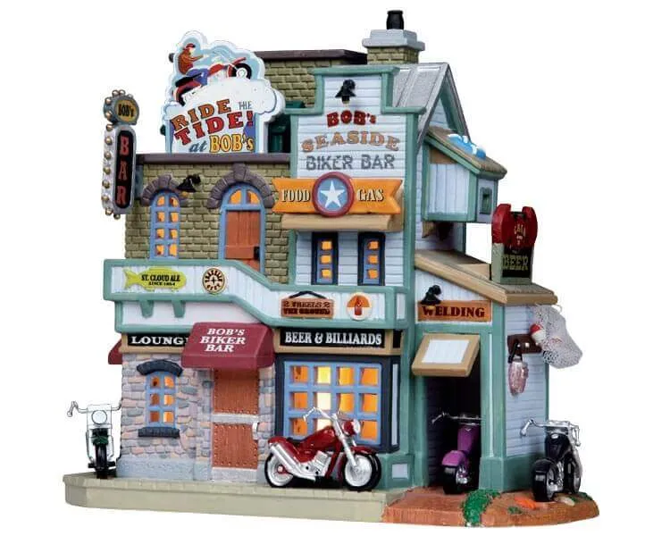 lemax-bob-s-seaside-biker-bar-b-timent-miniature-village image 1
