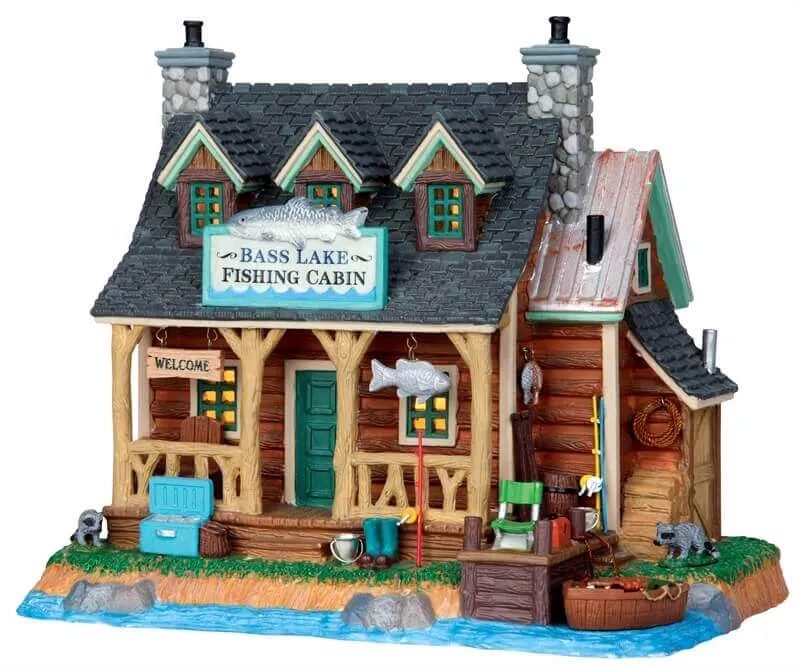 lemax-bass-lake-fishing-cabin-cabane-de-p-che-miniature image 1